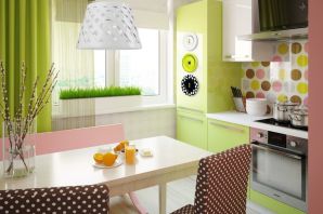 Цветовая гамма для маленькой кухни