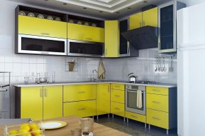 Кухни желтого цвета