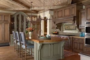 Кухня деревянная классическая