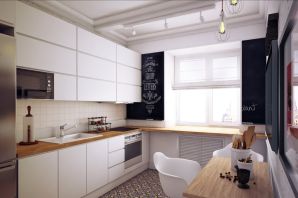 Дизайн кухни в типовой квартире