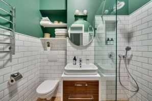 Идеи для маленькой ванной комнаты с туалетом