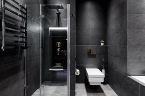 Ванная комната в сером стиле