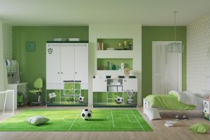 Зеленая детская комната
