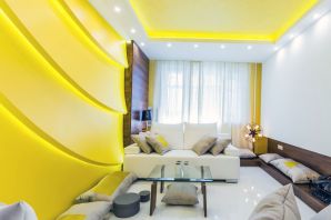 Желтая комната дизайн
