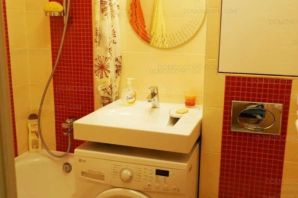 Ванная комната в хрущевке со стиральной машиной