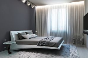 Дизайн комнаты в серых тонах
