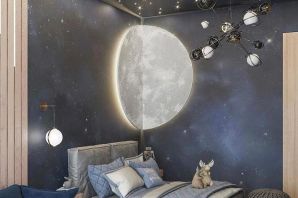 Интерьер детской комнаты космос