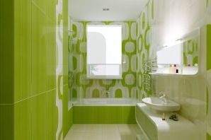 Зеленый туалет дизайн