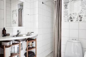 Дизайн ванны в скандинавском стиле