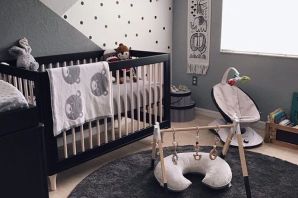 Дизайн детской комнаты в серых тонах