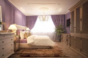 Спальня в стиле прованс лаванда