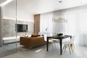 Дизайн однокомнатной квартиры в стиле минимализм