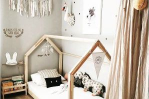 Дизайн детской с кроватью домиком