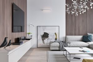 Дизайн гостиной в квартире минимализм