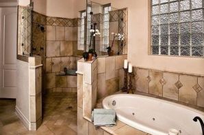 Большие ванные комнаты в частном доме
