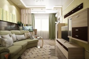 Дизайн гостиных комнат в панельных домах