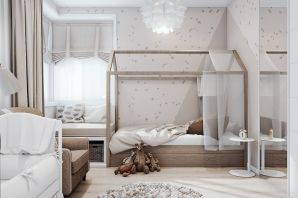 Однокомнатная квартира с детской кроваткой