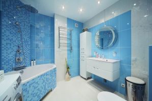 Ванная в голубом стиле