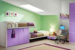 Сиреневый цвет в детской комнате