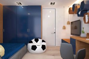 Детская комната в стиле футбола