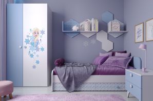 Дизайн детской комнаты в голубых тонах