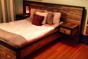 Дизайнерские кровати из дерева