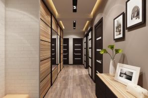 Дизайн узкого коридора в частном доме