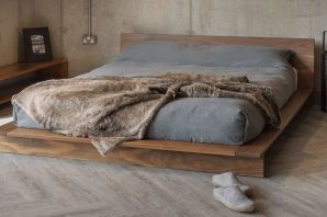 Односпальная кровать в стиле лофт