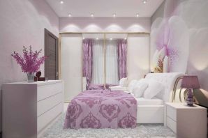 Розовые спальни