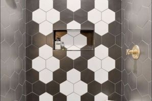 Шестигранная плитка в ванной