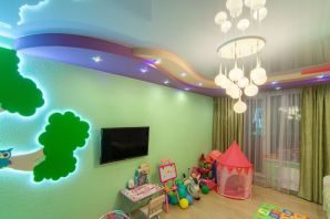 Потолок в детской комнате из гипсокартона