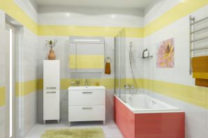 Плитка в ванную желтая