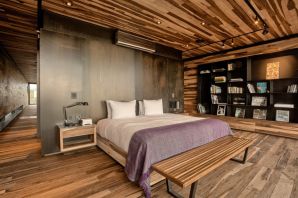 Дизайн спальни с деревянной мебелью
