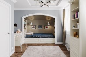 Дизайн комнаты с альковом
