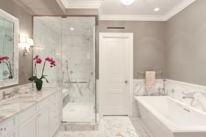 Ванные комнаты в белом цвете