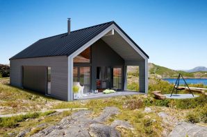 Одноэтажный дом в скандинавском стиле