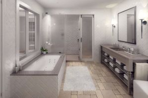 Вытянутый узкая ванная комната