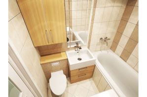 Дизайн ванной комнаты совместно с туалетом