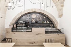 Интерьер кофейни в итальянском стиле