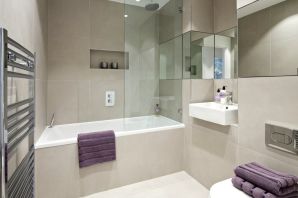 Дизайн ванной современный совмещенной с туалетом