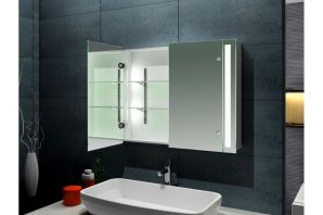 Встроенное зеркало шкаф в ванной