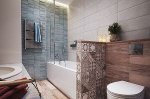 Плитка скандинавия в интерьере ванной