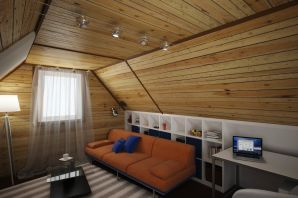Дизайн второго этажа деревянного дома