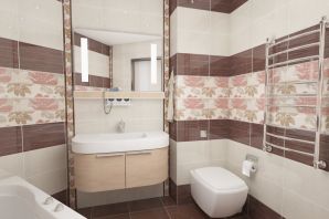 Примеры отделки ванной комнаты плиткой