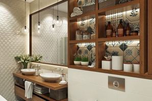 Дизайн ванной комнаты аксессуары