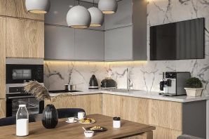 Дизайн кухонной комнаты в современном стиле