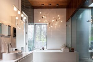 Подвесные лампы в ванную комнату