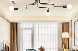 Современные люстры в гостиную с низким потолком