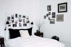 Дизайн комнаты в черно белом стиле