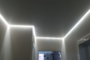Контурная подсветка натяжного потолка по периметру